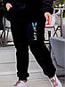 Женский спортивный костюм из трехнитки на флисе толстовка и штаны большие размеры, фото 4