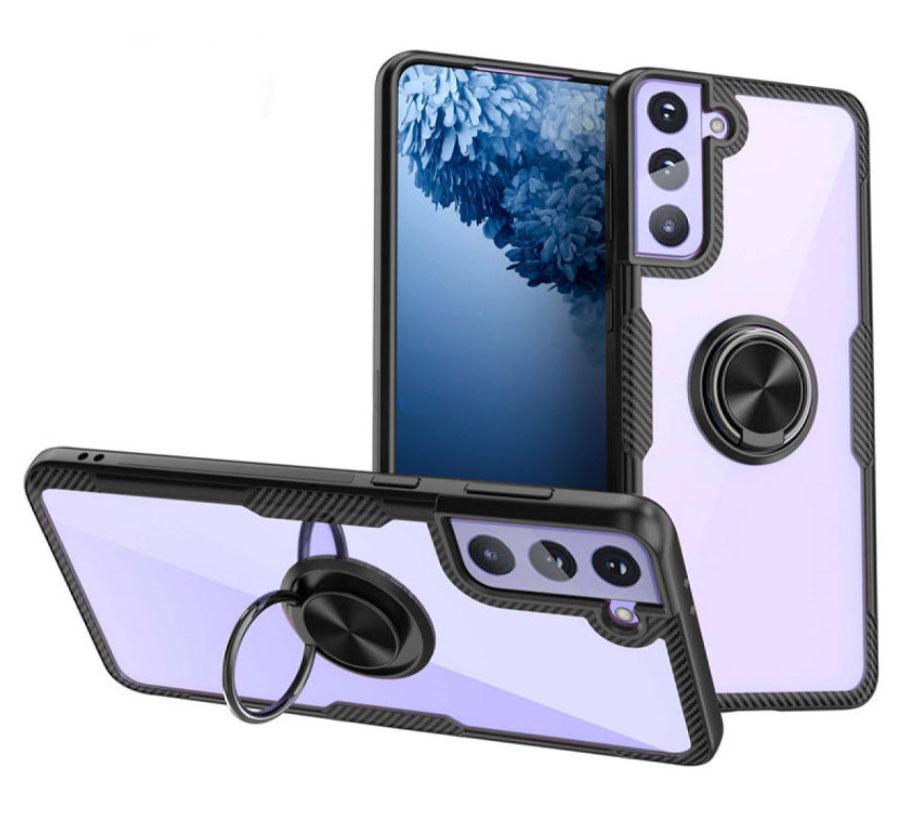 Чохол Primolux Ring Magnetic Stand для Samsung Galaxy S21 Plus (SM-G996) - Black, фото 1