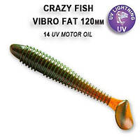 Силикон Crazy Fish Vibro fat 4.7" 39-120-14-6 кальмар