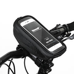 Велосумка на раму для смартфону Rhinowalk Bike Phone 6.5 E001 Black