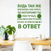 Вінілова інтер'єрна наклейка декор на стіну та шпалери «Раптівка» з оракалу