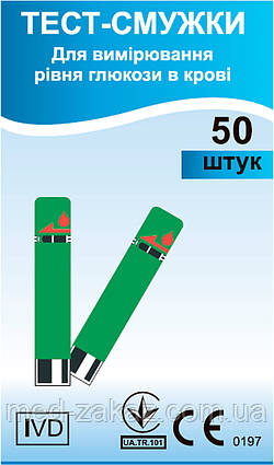 Тест-смужки EasyTouch глюкоза №50