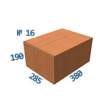 Коробка кондитерська 380*285*190 - №16 (чотирьохклапанна)