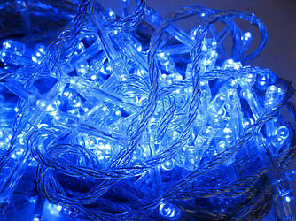 Гірлянда-нитка (String-Lights) 400B-1 внутрішня, з прозорим проводом, 20м (Колір: Синій)
