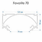 Профіль «Favorite 70» білий для натяжних стель від ALTEZA, фото 6