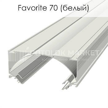 Профіль «Favorite 70» білий для натяжних стель від ALTEZA