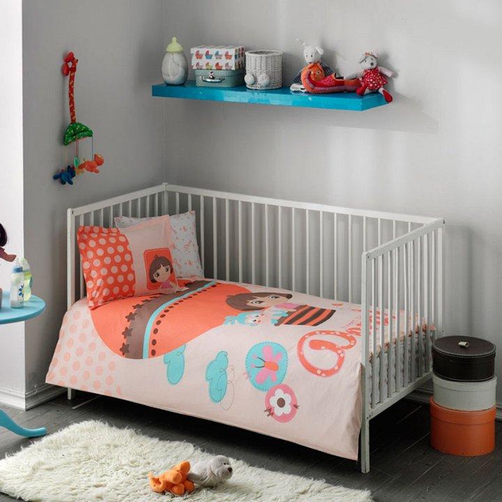 Комплект постільної білизни в ліжечко TAC Dora Baby Ранфорс