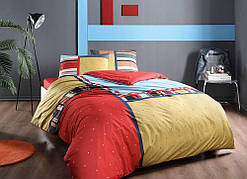 Двоспальний єврокомплект TAC Dexter Ранфорс/ простирадло на гумці