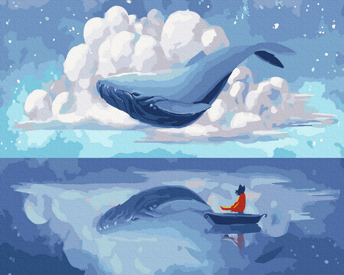 Синій кит моїх мрій 40x50