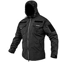Куртка тактическая "ANTITERROR II" BLACK (Мембрана)