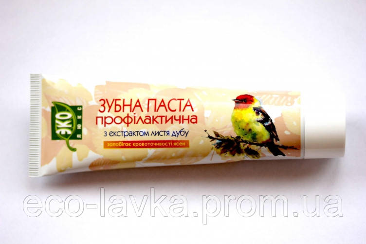 Зубна паста эколюкс з екстрактом дуба