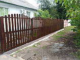 Дерев'яний паркан "Комбінований" з металевими вставками LNK, фото 2