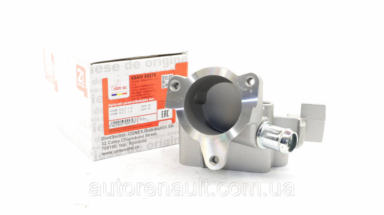 Корпус термостата на Рено Логан II 1.6 i 2012->ASAM(Румунія) 55579