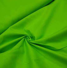 Сатин (бавовняна тканина) зелений однотон