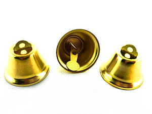 Декоративний дзвіночок 35 мм, колір золото