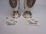 Срібні чарки на ніжці, 2 шт. Вага 62,71 г і 62,38г. Проба 925 Ціна вказана за 2 шт., фото 7