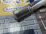 Шпалери паперові вологостійкі  Тайм сіро-синій 2219, фото 3
