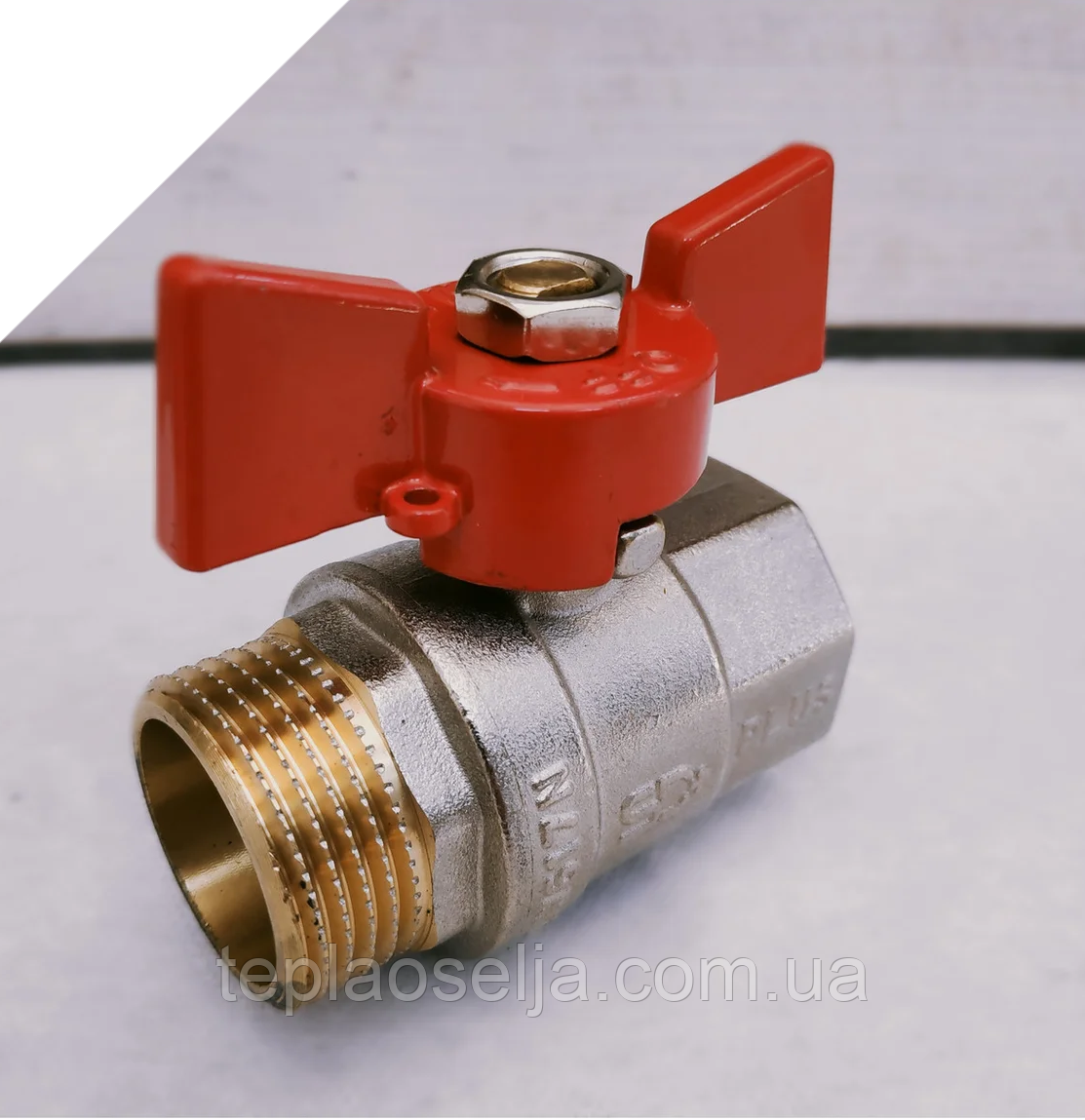 Кран кульковий, для води, SD PLUS 1/2",ВЗ, PN40