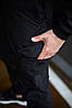 Чоловічий костюм Softshell чорний демісезонний Intruder. Куртка чоловіча, штани утеплені, фото 5