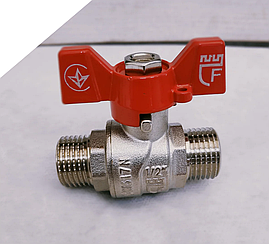 Кран кульковий прямий SD FORTE 1/2",ЗЗ,з накидною гайкою(американка) PN40
