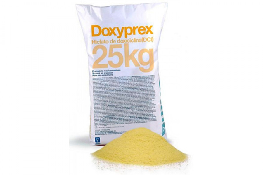 Доксипрекс (Доксицикліна гіклат 100 мг) 25 кг LIVISTO Іспанія ветеринарний антибіотик широкого спектра дії, фото 1