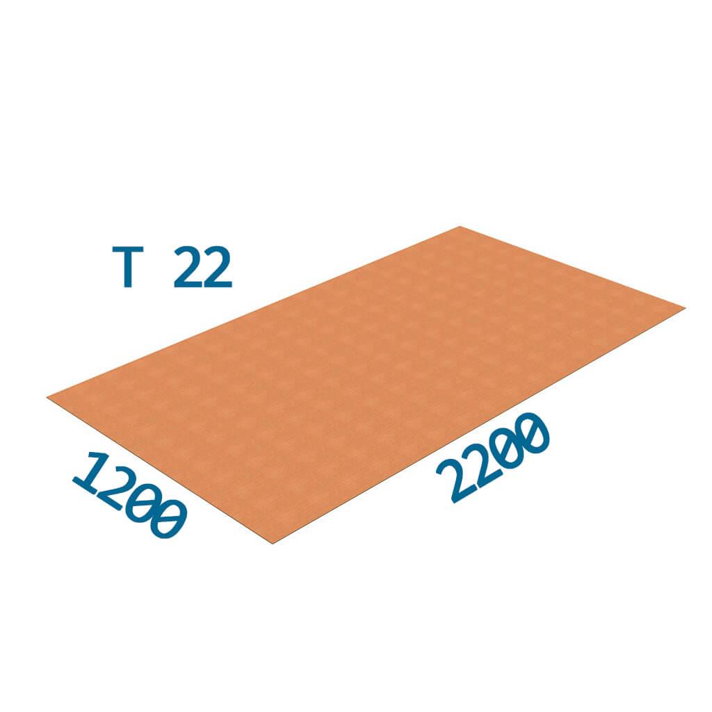 Гофрокартон тришаровий 2200*1200 (Т-22)