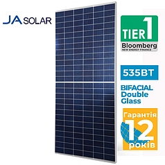 Сонячна батарея JA Solar 535 Вт, JAM72S30-535/MR, монокристал, зелений тариф