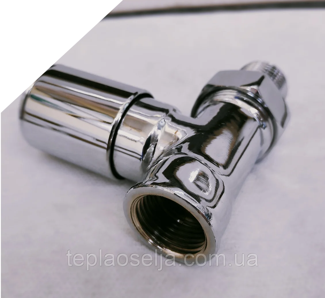 Кран з накидною гайкою прямий вентільний CHROM SOLOMON 1/2" PN40