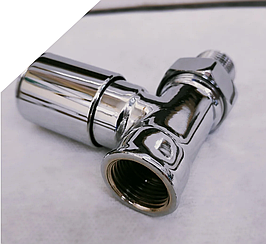 Кран з накидною гайкою прямий вентільний CHROM SOLOMON 1/2" PN40