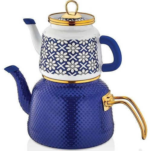 Двойной Эмалированный чайник Schafer Glaze Enamel для турецкого чая ...