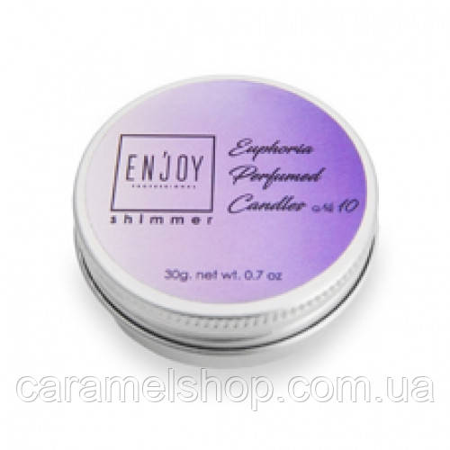 Масажна свічка парфумована для масажу рук соєве натуральна Enjoy Shimmer Euporia № 10, 30 г