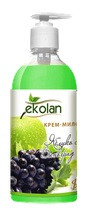 Крем-мило рідке Ekolan Яблуко і Виноград 0,5л дозатор