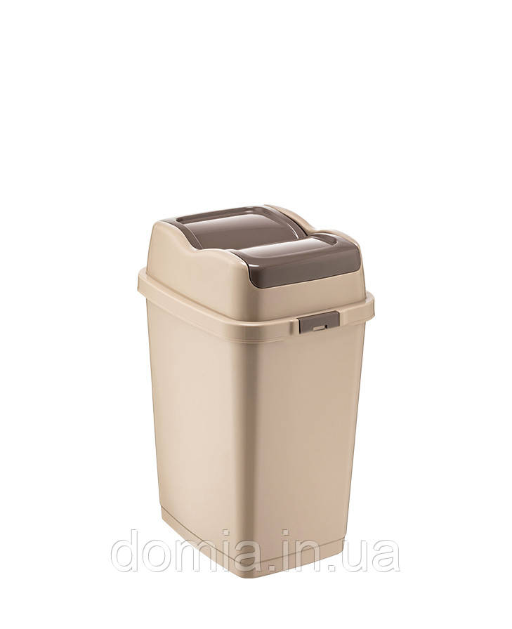 Сміттєвий бак Easy прямокутний з кришкою DUNYA PLASTIK ТУРЕЧЧИНА (43,5х33,5х67 см) 50 л. 09715