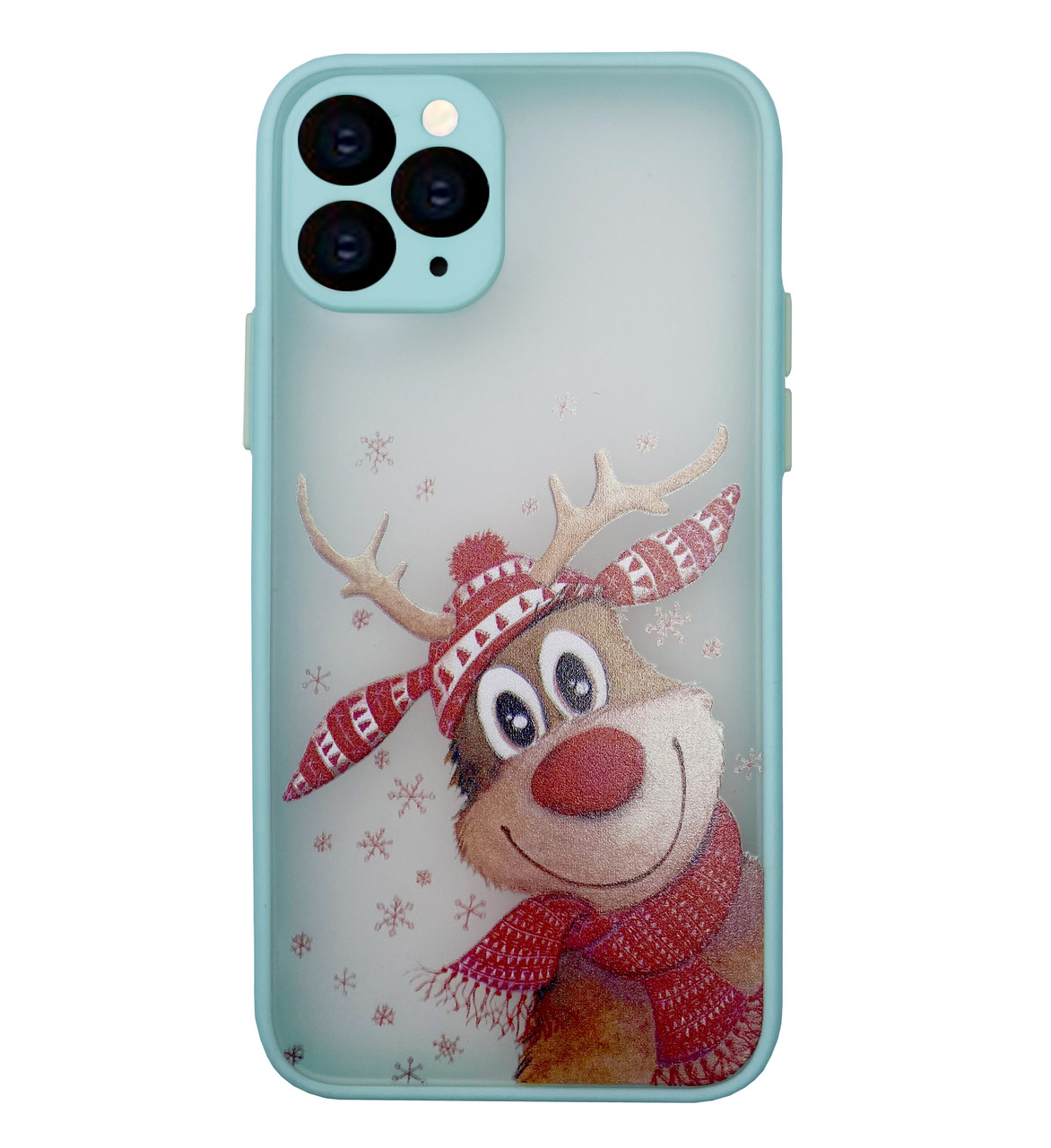 Чохол Силіконовий Новорічний для iPhone 12 Pro Олень (05)