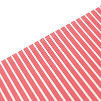 Папір паковання PPW PAPER Lesko PZ013 Рожеві смуги 50*70 см 7 шт., фото 2