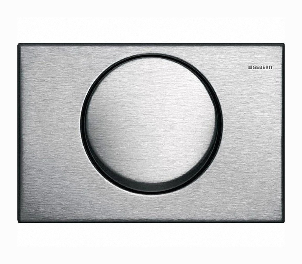 Кнопка зливу для інсталяції GEBERIT одинарна матована хром 92748 115.751.00.1, фото 1