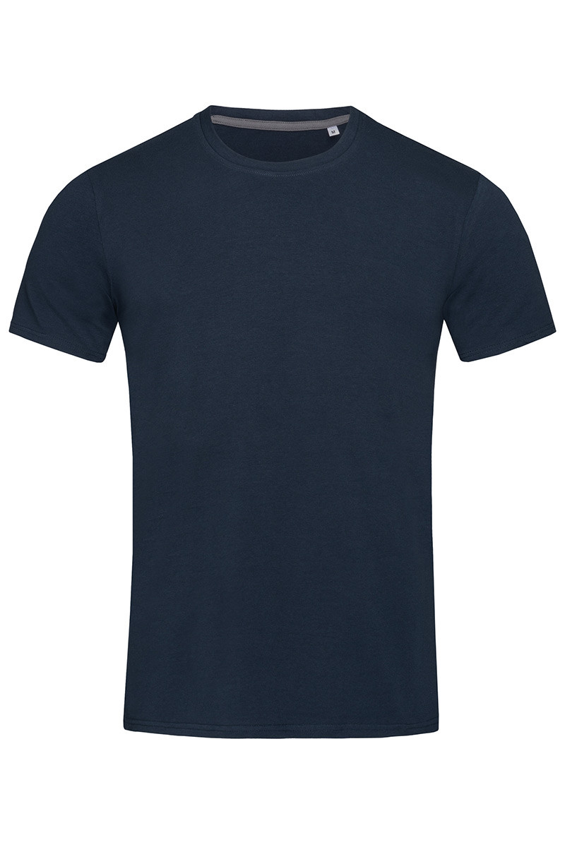 Чоловіча футболка однотонна темно-синя