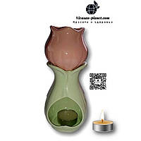 Аромалампа керамическая, Тюльпан, h 18 см