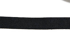 Тесьма Стрічка Репс 20мм чорний бобіна 50м