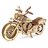 Дерев'яний 3D конструктор Мотоцикл DragStar UnityWood 129 деталей 15,5*8,5*6 см (UW-012), фото 3