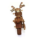 Дерев'яний 3D конструктор Мотоцикл DragStar UnityWood 129 деталей 15,5*8,5*6 см (UW-012), фото 10