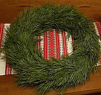 Рождественский, новогодний венок из сосновых веток диаметром 50-55 см