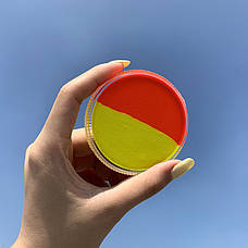 Аквагрим GrimMaster двоколірний неон Жовтий & неон Жовтогарячий Bicolor Yellow&Orange 32 g, фото 3