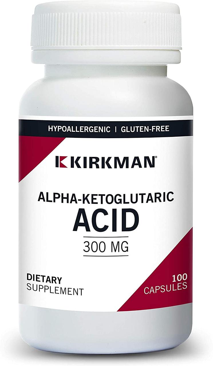 Kirkman Alpha-ketoglutaric acid / Альфа-кетоглутарова кислота 300 мг 100 капсул