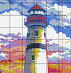 Набір для вишивання за нанесеною на канву схемою "Lighthouse (4)". AIDA 14CT printed, 30*40 см, фото 6