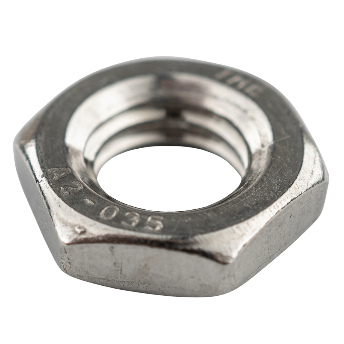 Гайка низька М5 із нержавіючої сталі А2 DIN 439B, фото 1