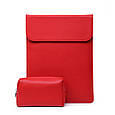 Чохол-конверт для MacBook Air/Pro 13,3" — червоний (+чохол для заряджання), фото 2