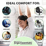 Ортопедична подушка для сидіння Ergo Essentials Memory Foam Seat Cushion, фото 7