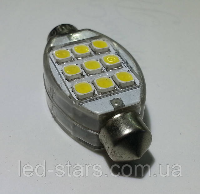 Світлодіодна софітна автолампа, 40-42 mm, FT-1042-9HP1 (Ceramic Substrate) (153 Lm)