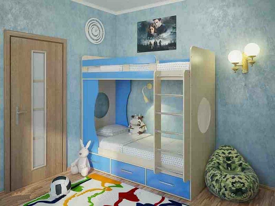 Ліжко горище для дитини чи підлітка, колір – ваніль, кюрасао